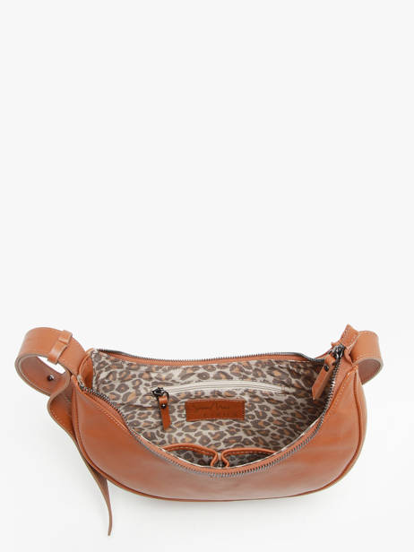 Sac BandouliÃ¨re Sosoomao Cuir Etrier Marron sosoomao ECSO057M vue secondaire 3
